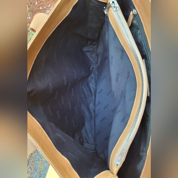 RARE Vintage 1998 Coach Italy Brindle Collection Tan Calfskin Leather Tote #6798 - Picture 11 of 11